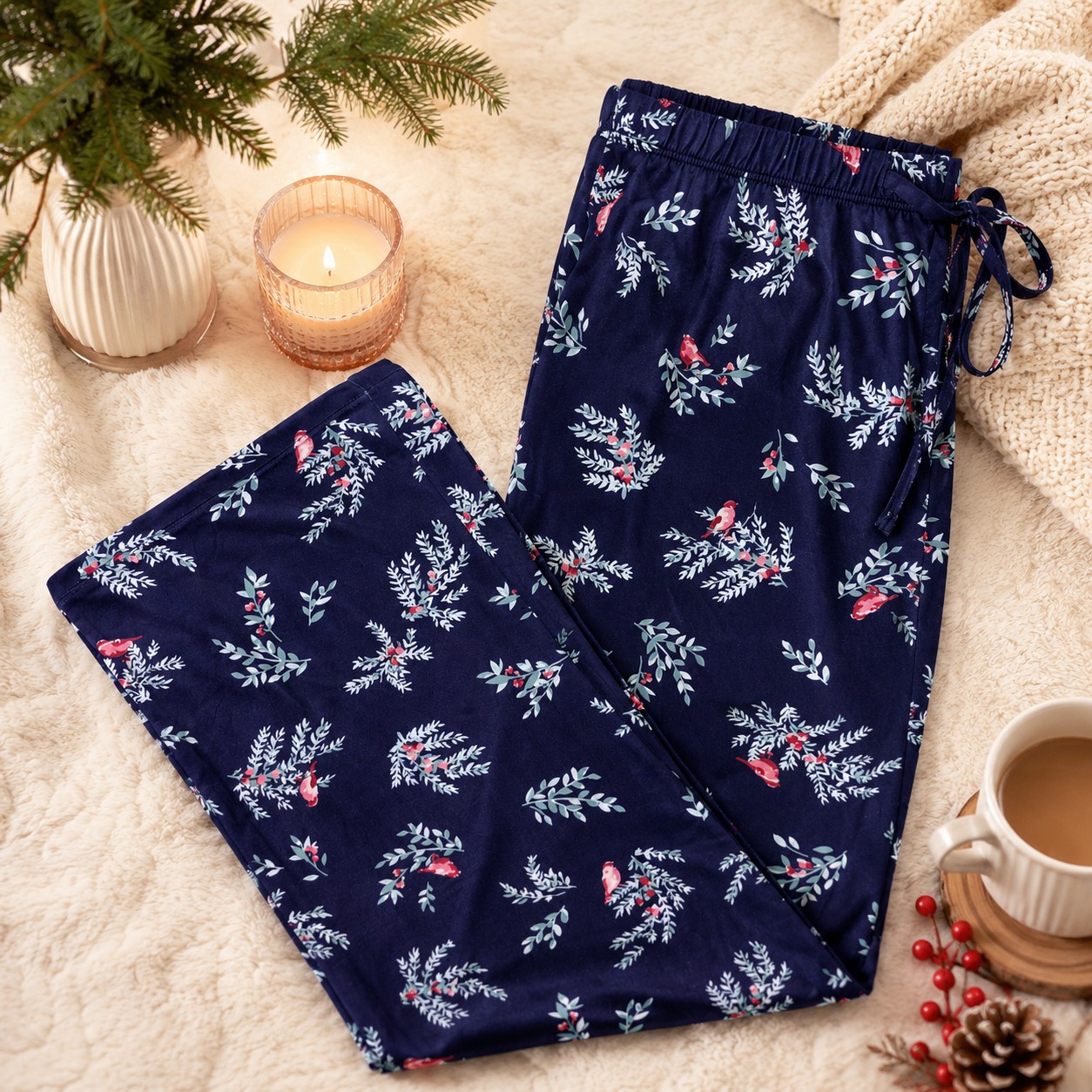 Cardinal & Holly Lounge Pants
